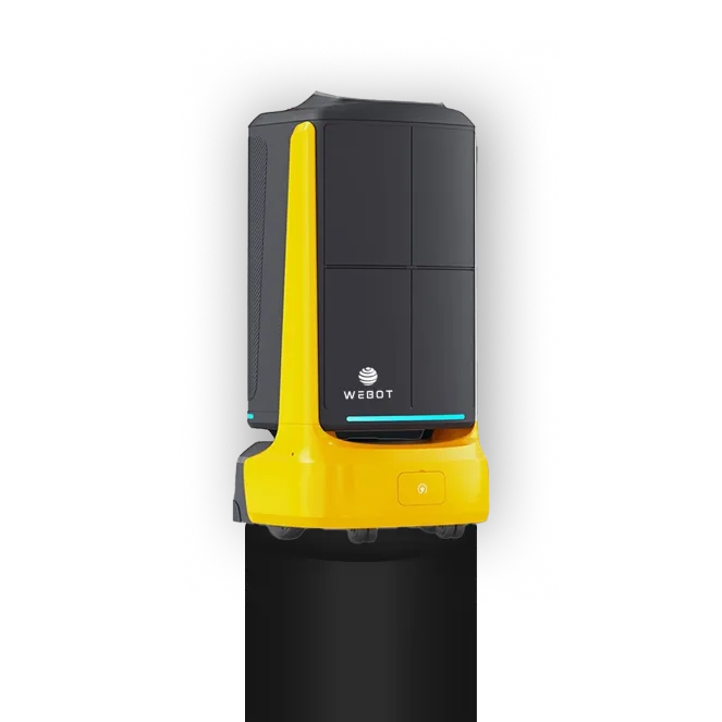 WeBots Room service robot FlashBot höjdpunkter