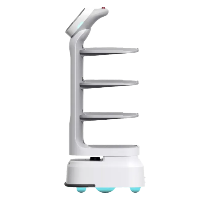 Webots serveringsrobot WeBot Pro från sidan