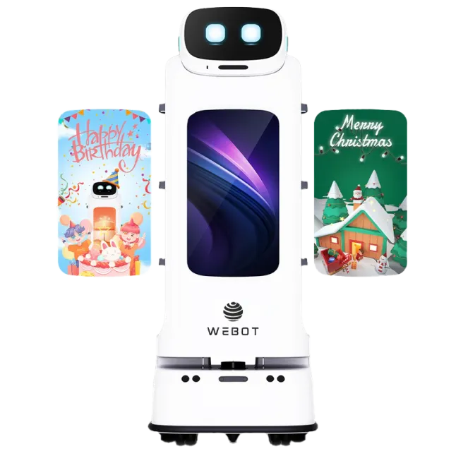 Webots serveringsrobot WeBot Pro skärm